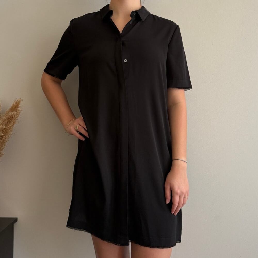 Alexander Wang Silk T Shirt Dress Black